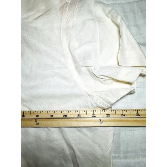 CHUBBIES Ivory Lotus Rayon Sunday Button Up Short Sleeve Cream Shirt Men's M NWT - Picture 7 of 7